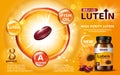 High purity lutein ad Royalty Free Stock Photo