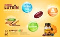 High purity lutein ad Royalty Free Stock Photo