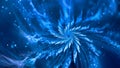 High Quality Abstract fractal 3d space bloom 5 - blue Royalty Free Stock Photo