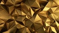 Abstract luxury gold 3d polygonal pattern texture, Generative AI Royalty Free Stock Photo