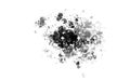 high quality abstract splash brush watercolor digital paintin, of black color