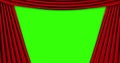 High quality animation perfectly red curtain opening movement background