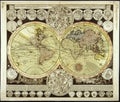 High-Quality Antique Map Royalty Free Stock Photo