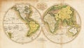 High-Quality Antique Map Royalty Free Stock Photo