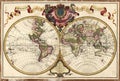 High-Quality Antique Map Royalty Free Stock Photo