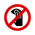 High quality avoid touch your eye prohibition sign on white background. Pandemic, covid-19, illustration