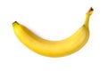 High quality banana close-up on white background Royalty Free Stock Photo