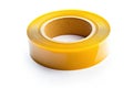 High quality construction tape roll on a clean white background with sharp details and realistic lighting for versatile Royalty Free Stock Photo