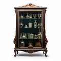 High Quality Curio Cabinet Isolated On White Background