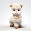 High-quality Cute Alpaca In Fantasy Style, Created With 3ds Max Royalty Free Stock Photo