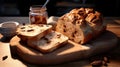 High-quality 3d Ar Image: Cinnamon Raisin Bread And Apple Butter