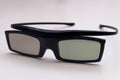 High-quality 3D cinema glasses on white Royalty Free Stock Photo