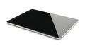 Sleek modern tablet computer on a white background Royalty Free Stock Photo