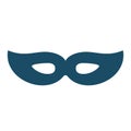 High quality dark blue mask for masked ball icon