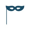 High quality dark blue mask for masked ball icon