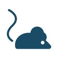 High quality dark blue mice, mouse icon Royalty Free Stock Photo