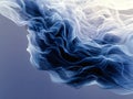 Ethereal Blue Flowing Abstract Forms Royalty Free Stock Photo