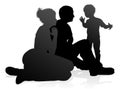 Detailed Family Silhouette