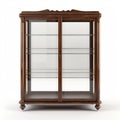 High Quality Display Cabinet Isolated On White Background In High Resolution Royalty Free Stock Photo