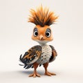 High-quality Fashion Feather Eurasian Hoopoe Cartoon Bird