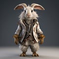 High-quality Fashion Feather Rabbit Model For Game Characters