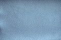 High-quality genuine leather, artificially dyed in a pale blue color Royalty Free Stock Photo