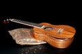 High quality hand-made koa wood ukulele. Traditional Hawaiian uk