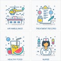 Medical icons and concepts illustrations