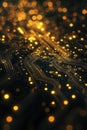 Computer Circuit Board Close Up Royalty Free Stock Photo