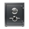A secure safe with a combination lock on transparent background Royalty Free Stock Photo