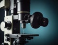Professional Binocular Laboratory Microscope with Dual Eyepieces Royalty Free Stock Photo