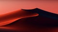 Minimalistic Dune Art With Rich Colors And Converging Lines