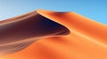 Minimalistic Dune Art With Rich Colors And Converging Lines