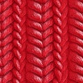 Red Palette Knitted Fabric