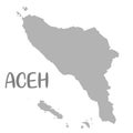 High Quality map of aceh is a province of Indonesia