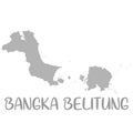 High Quality map of bangka belitung is a province of Indonesia
