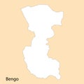 High Quality map of Bengo is a region of Angola