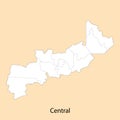 High Quality map of Central is a region of Zambia