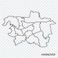 High Quality map of Hanover is a city of Germany. Map of Hannover . Lower Saxony.