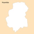 High Quality map of Huambo is a region of Angola