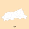 High Quality map of Jijel is a province of Algeria