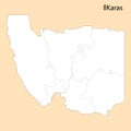 High Quality map of Karas is a region of Namibia Royalty Free Stock Photo