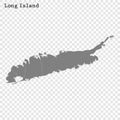 High quality map of Long Island