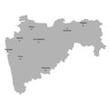 High Quality map state of India Royalty Free Stock Photo