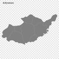 High Quality map is a province of Turkey