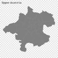 High Quality map is a state of Austria Royalty Free Stock Photo