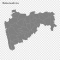 High Quality map of state of India Royalty Free Stock Photo