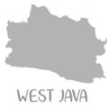 High Quality map of west java is a province of Indonesia