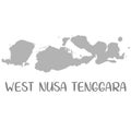 High Quality map of west nusa tenggara is a province of Indonesia