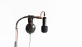 High-quality Microphone and headphones Royalty Free Stock Photo